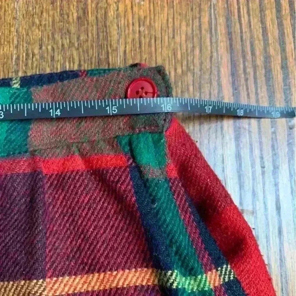 Vintage Wool Christmas Holiday Skirt by Personal Size 18 - Picture 4 of 7